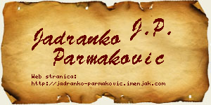 Jadranko Parmaković vizit kartica